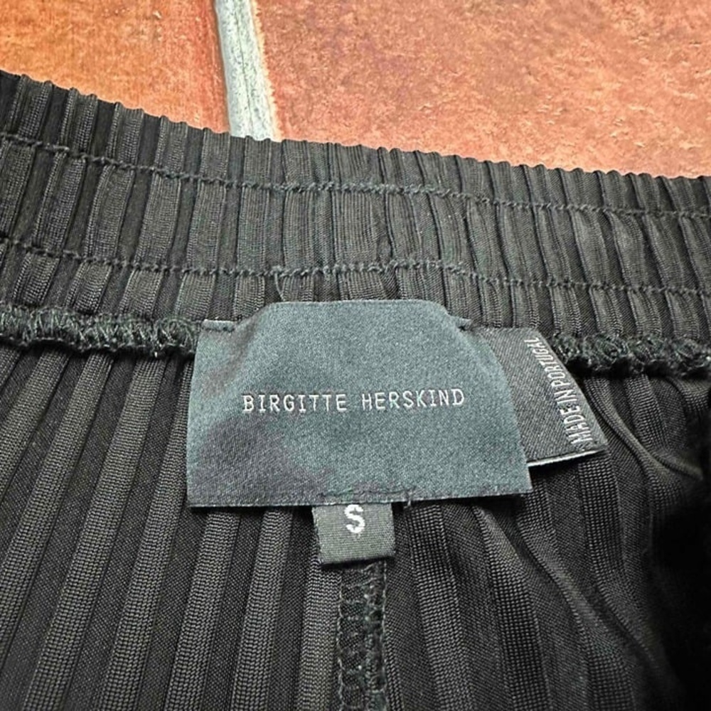 Birgitte Herskind Black Ribbed Rome Pants Size Small - Picture 16 of 16